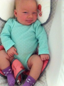 Hehehe, take that photo while I fill this diaper