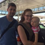 Outside of BNA, about to embark on our first plane ride with baby